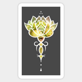 Succulent Queen Symbol (White) Sticker